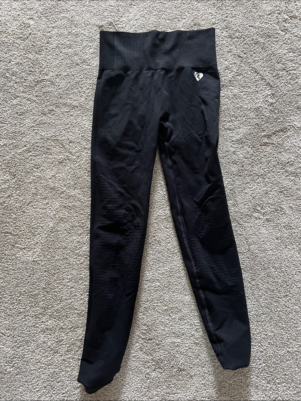 High-Waist Black Seamless Leggings
